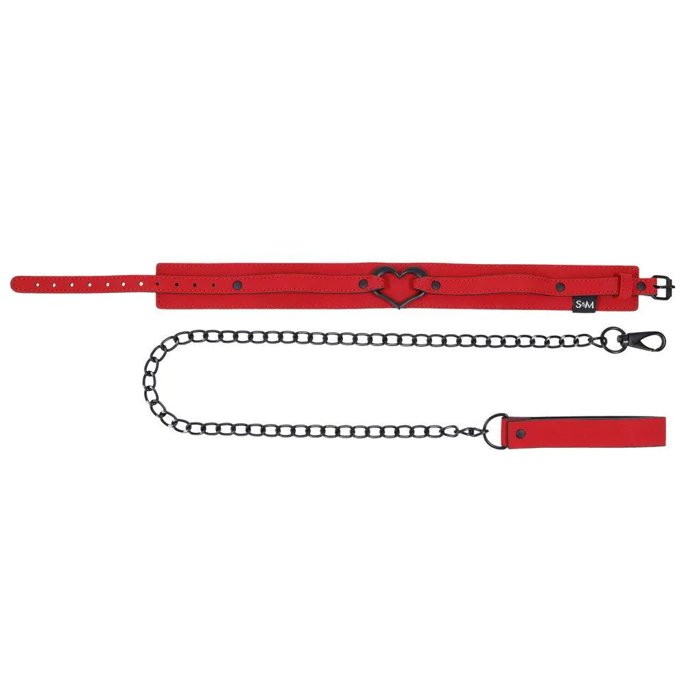 Amor Collar and Leash - Red