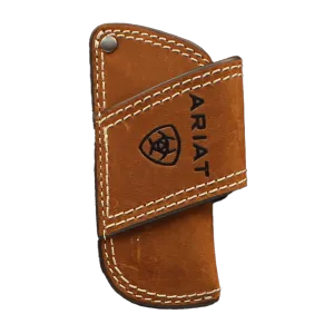 Ariat Brown Embossed Logo Knife Sheath