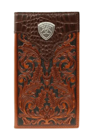 Ariat Gator Floral Rodeo Wallet Checkbook Cover