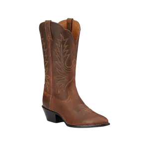 Ariat Women's Heritage R Toe Western Distressed Brown Boots