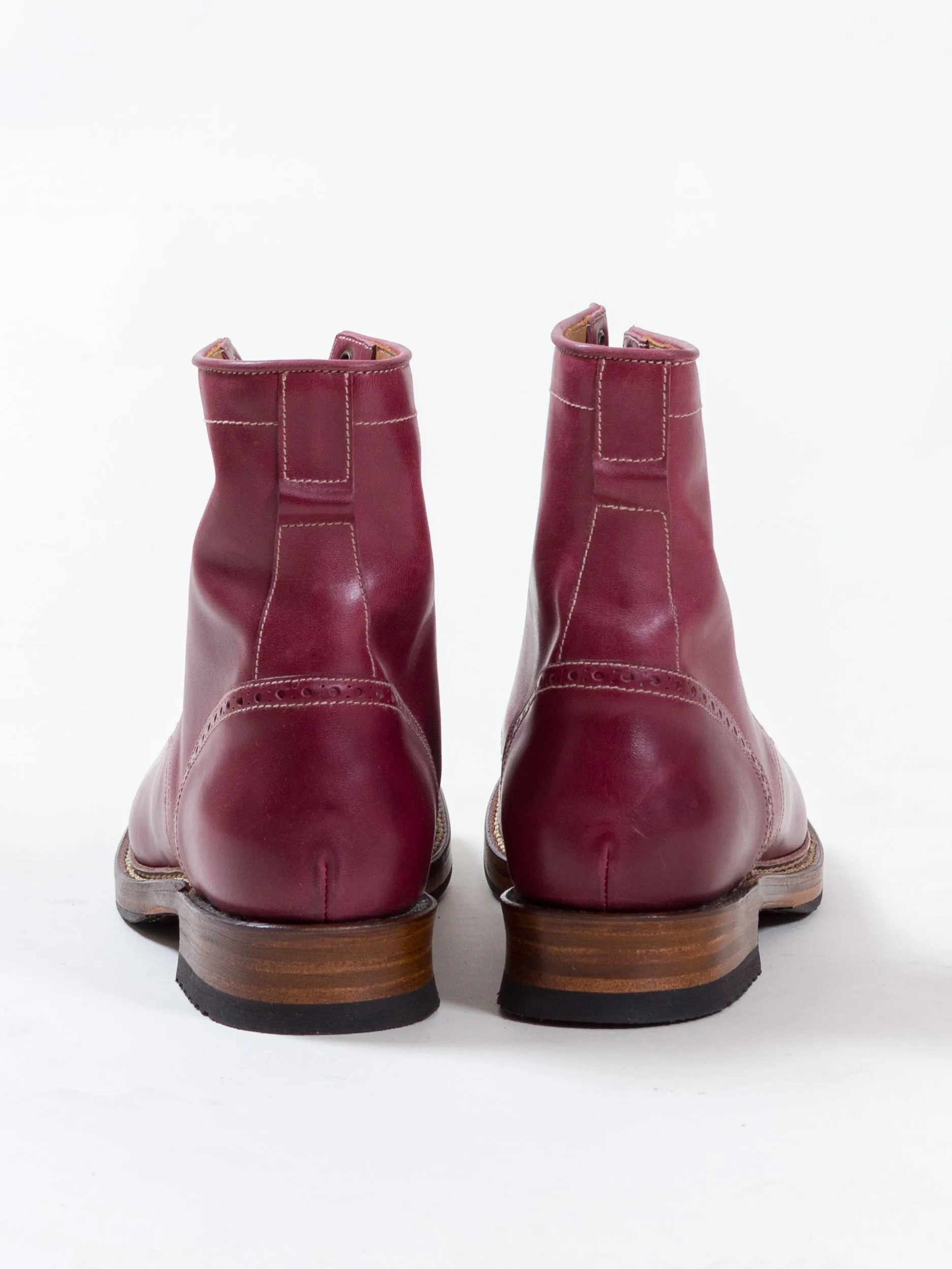 Bright Shoemakers, Combat Boot Horse, Burgundy