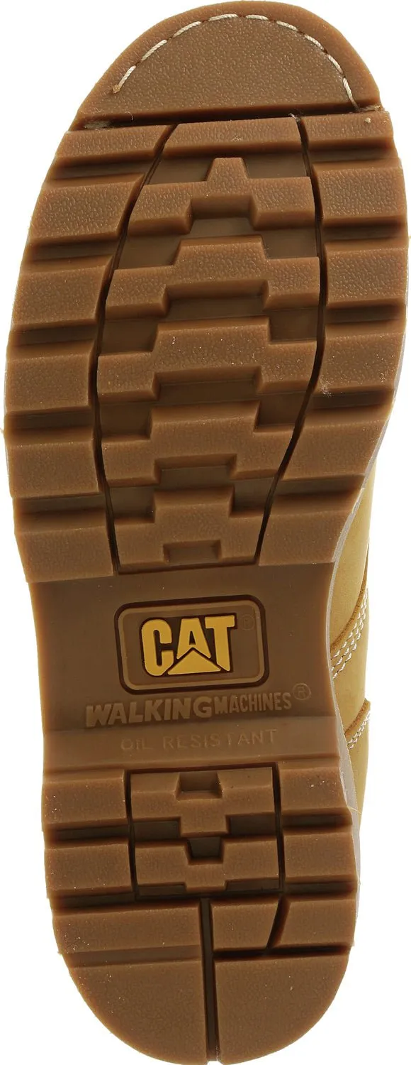 CAT Mens Second Shift St Honey Leather Work Boots