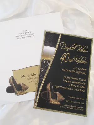 Custom - 40th Shoe Invite