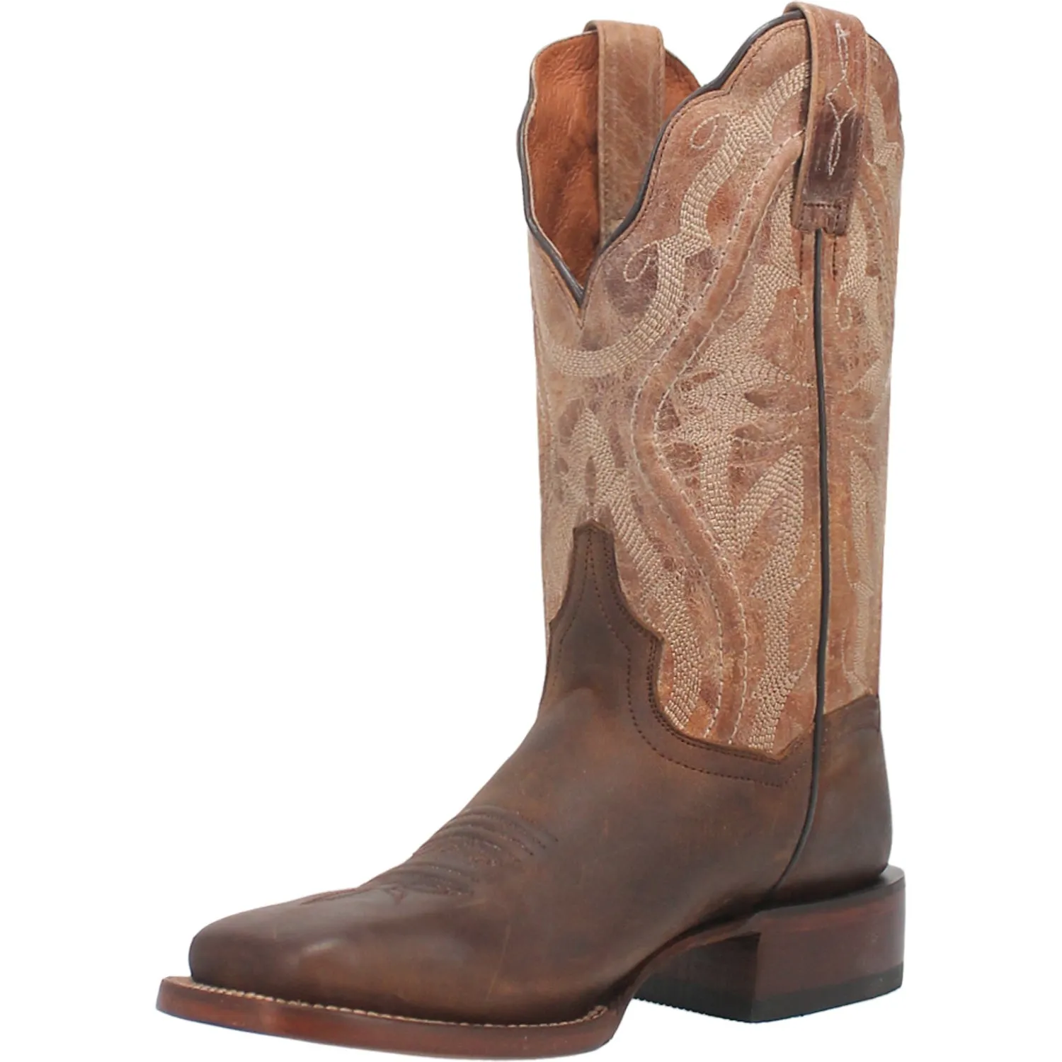 Dan Post Womens Babs Tan Leather Cowboy Boots