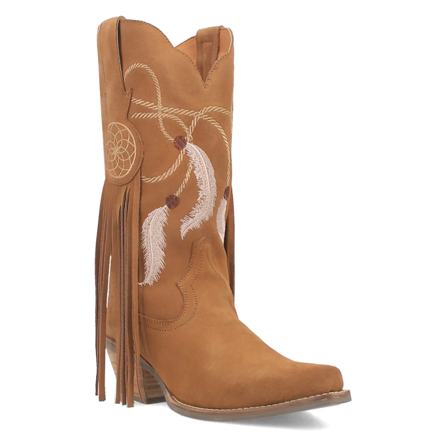 Dingo Womens Day Dream Brown Leather Cowboy Boots