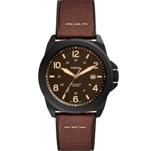 Fossil FS5938 Bronson Brown Leather Mens Watch