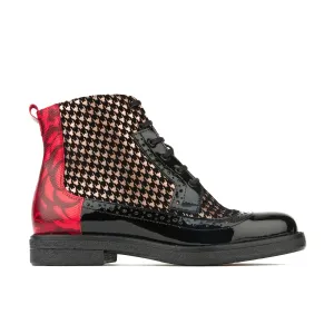 Hatter - Red Rose & Houndstooth