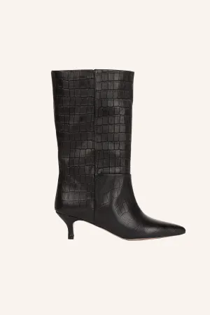 Ivy Lee Lopez Boot - Black Croc