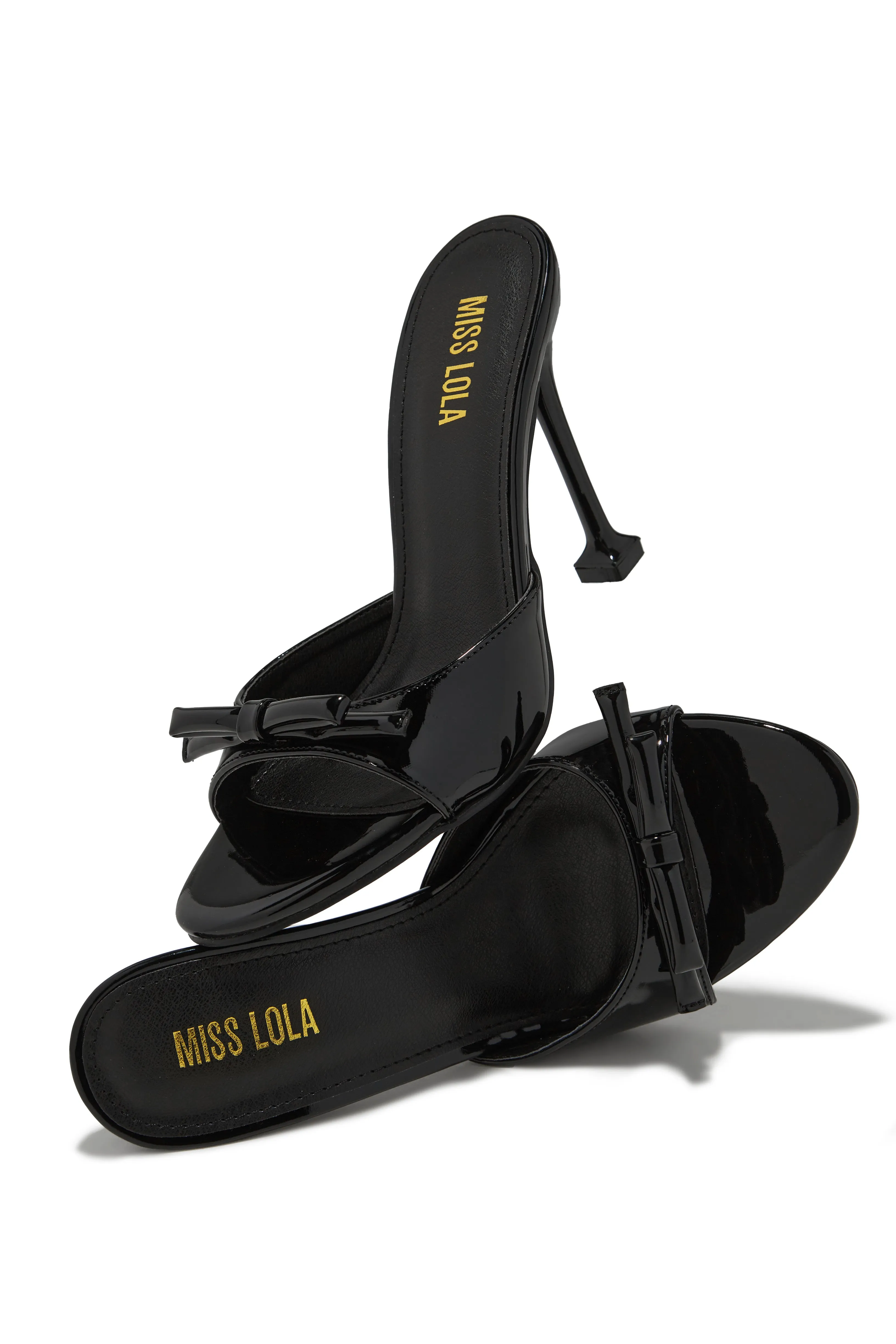 Jaya High Heel Mules - Black