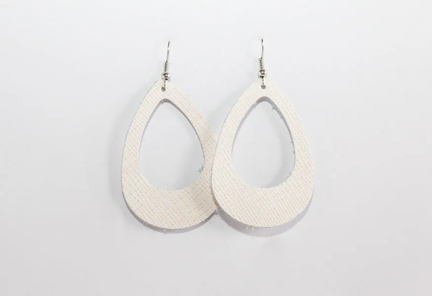 Leather Cut-Out Earrings