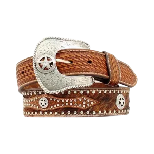 M&F Nocona Men's Lone Star Conchos Belt