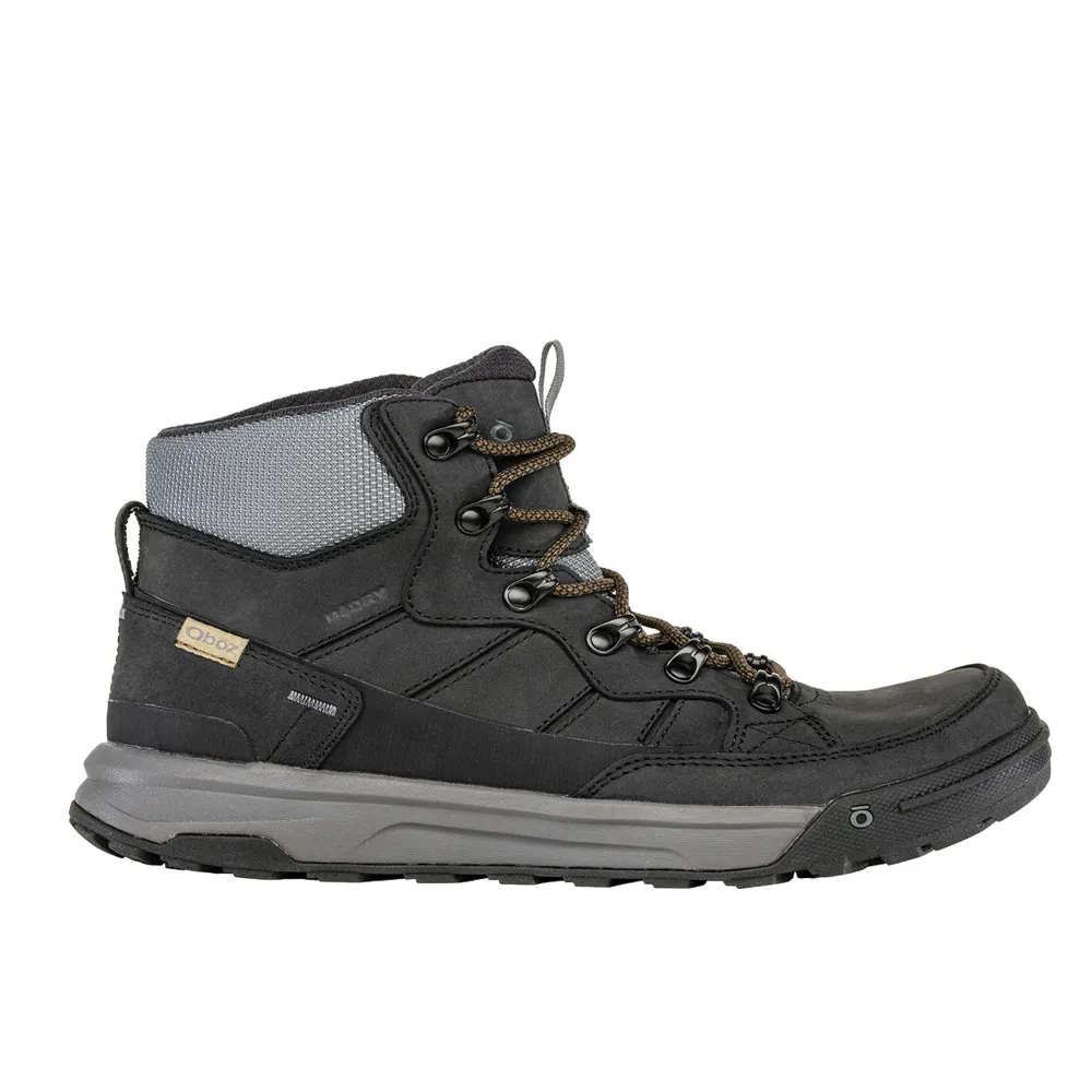 Men's Oboz Burke Mid Leather Waterproof Color: Granite