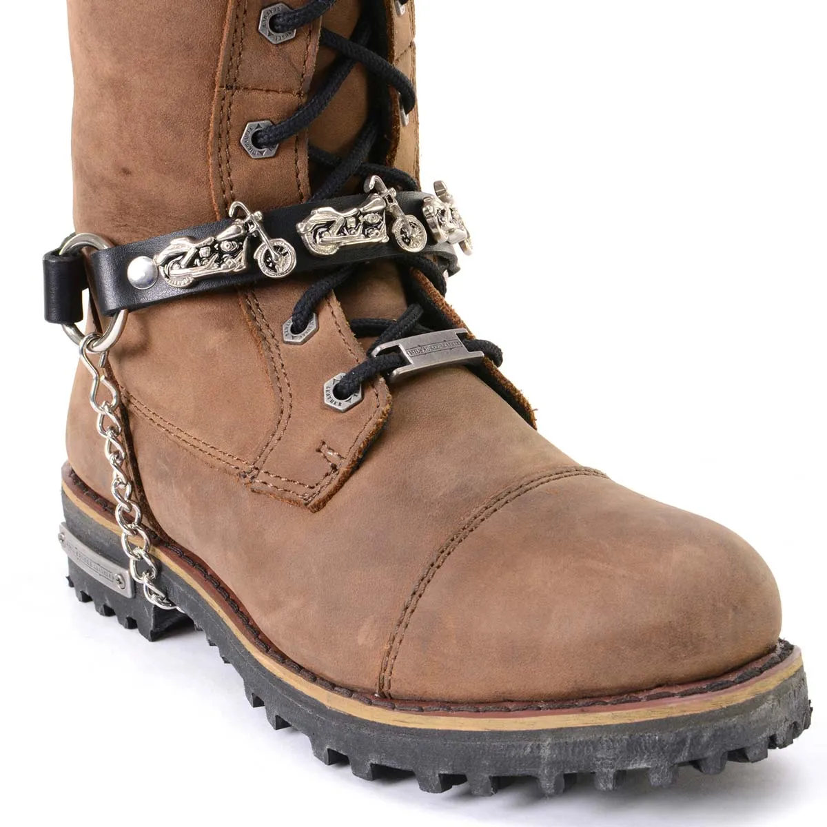 Milwaukee Leather MLA3003 Silver Biker Chain for Motorcycle Boots with