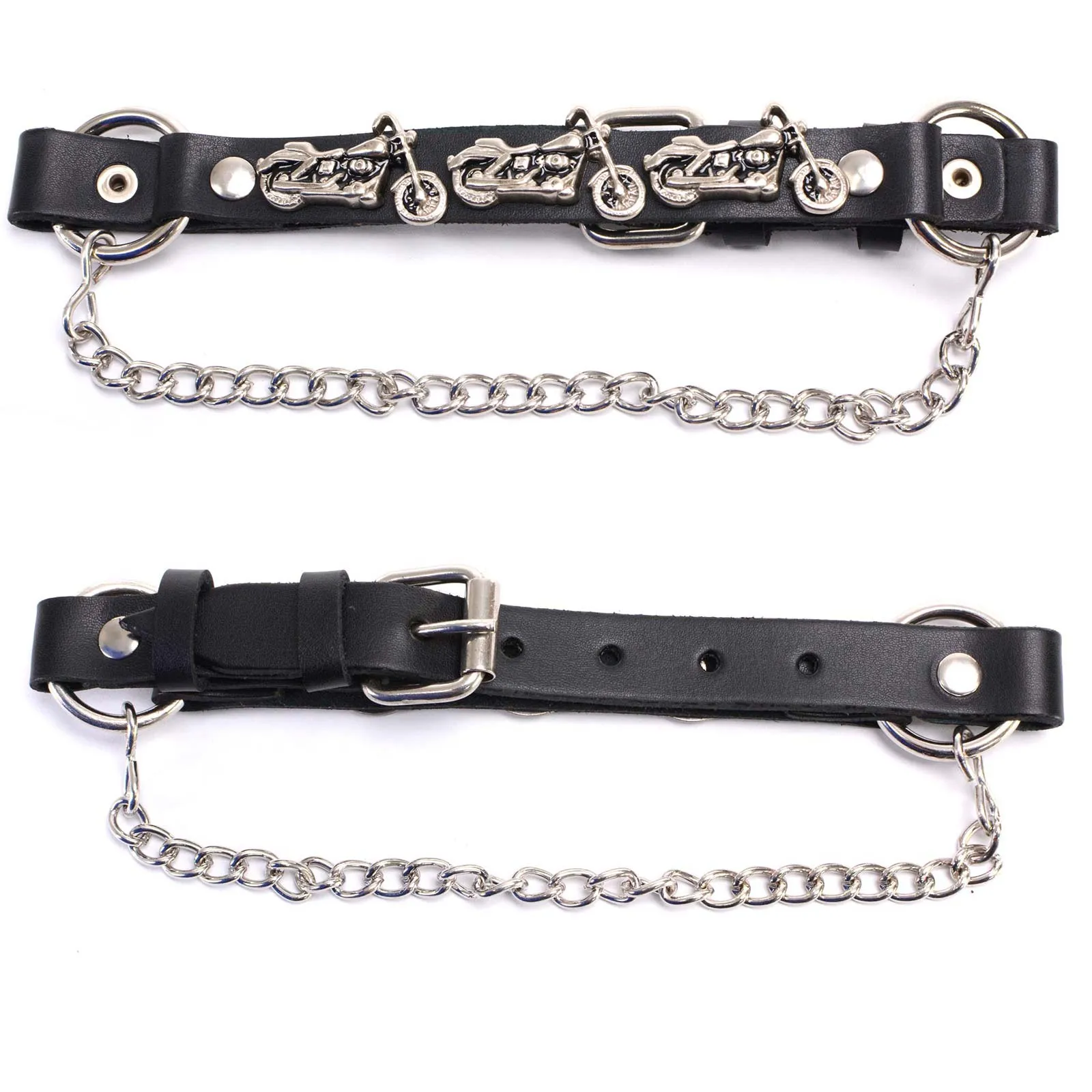 Milwaukee Leather MLA3003 Silver Biker Chain for Motorcycle Boots with