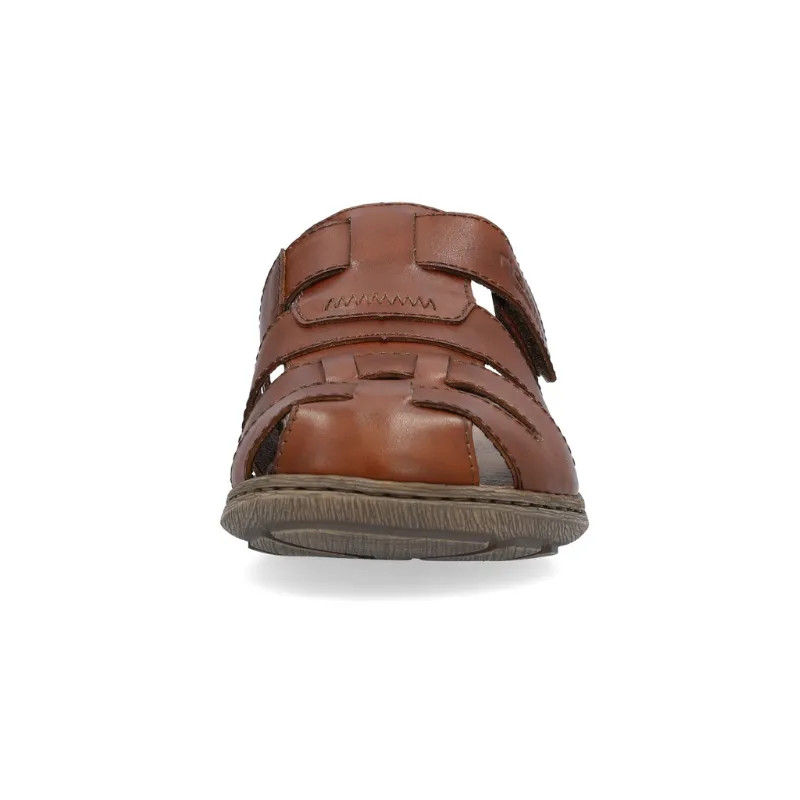 Rieker 22087-24 Brown Men's Slides