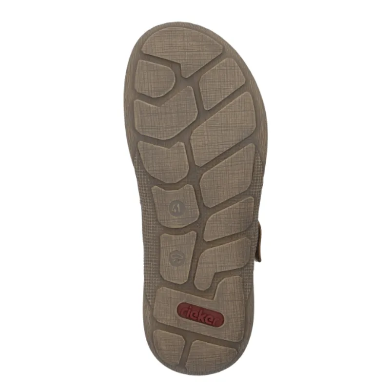 Rieker 22087-24 Brown Men's Slides