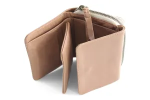 SMALL LEATHER PURSE IN NUDE