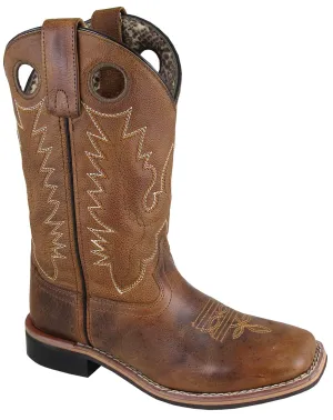 Smoky Mountain Womens Napa Brown Leather Cowboy Boots 9 M