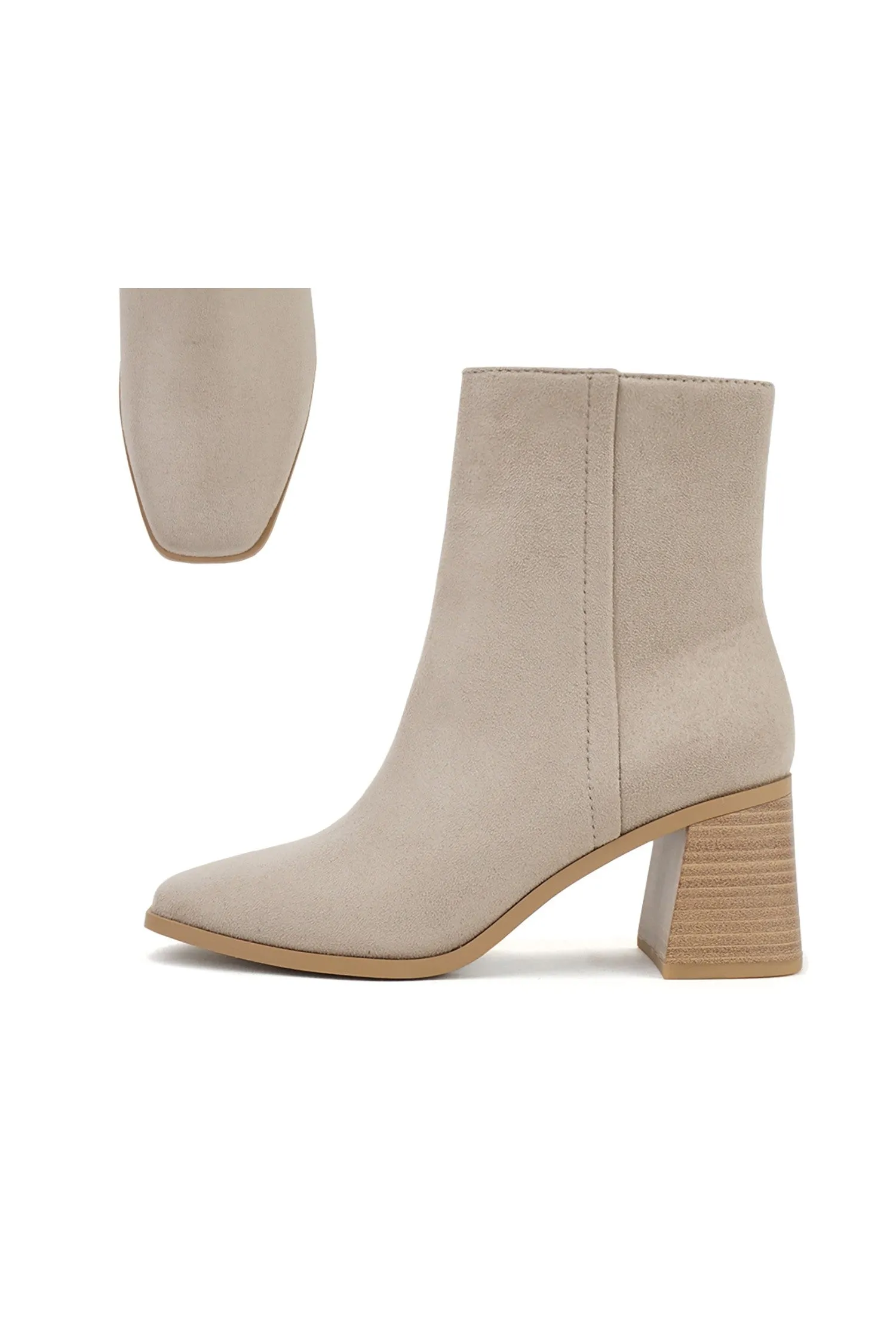 Soda Womens Square Toe Ankle Booties - Stylish and Comfortable - Final Sale