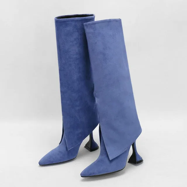 Trendy Mid Calf Pointed Toe Boots