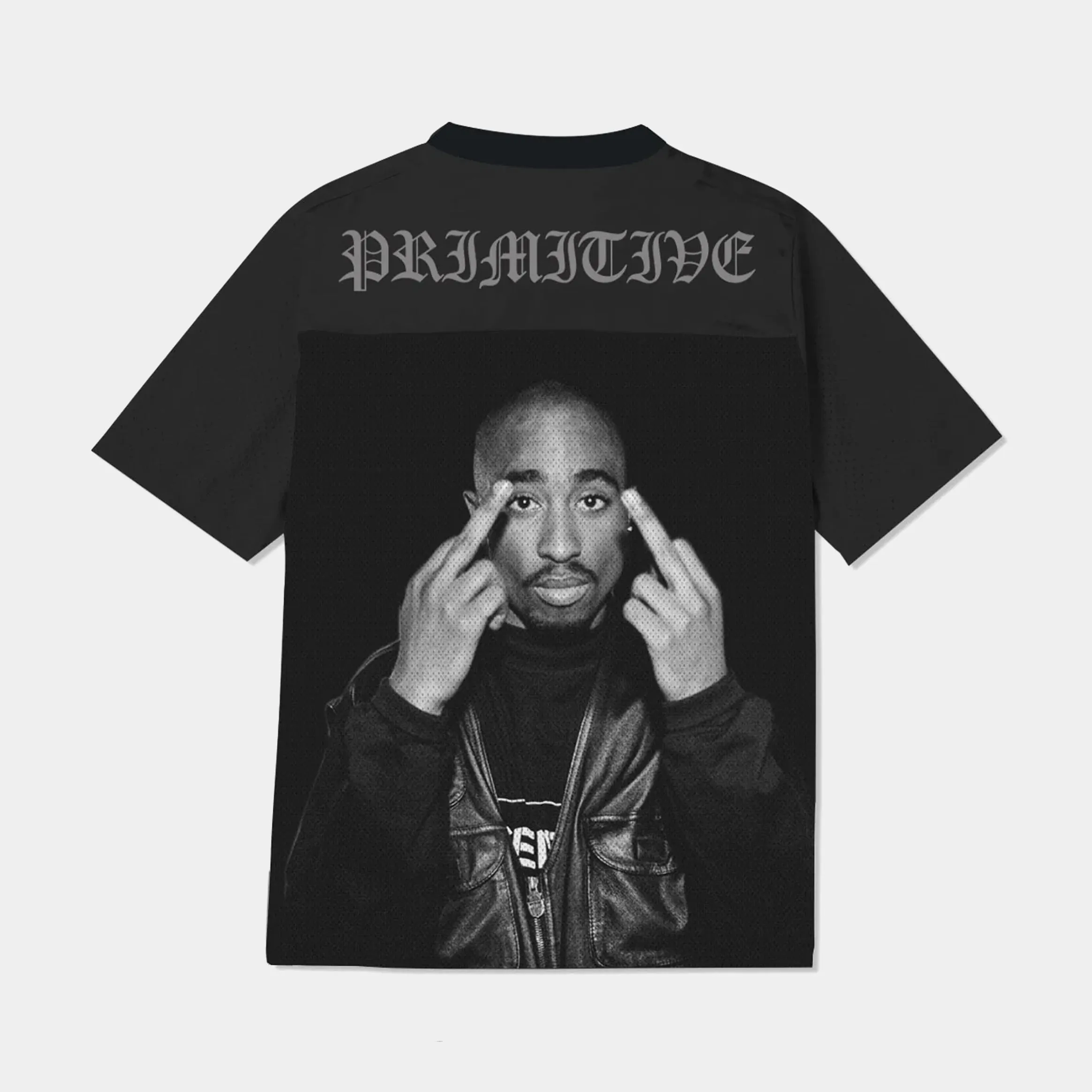 Tupac Icon Mesh Mens Jersey (Black)