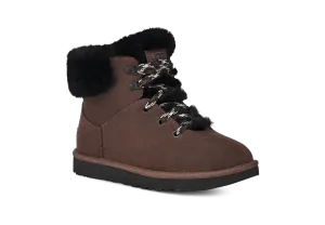 UGG Womens Classic Mini Alpine Lace Burnt Cedar