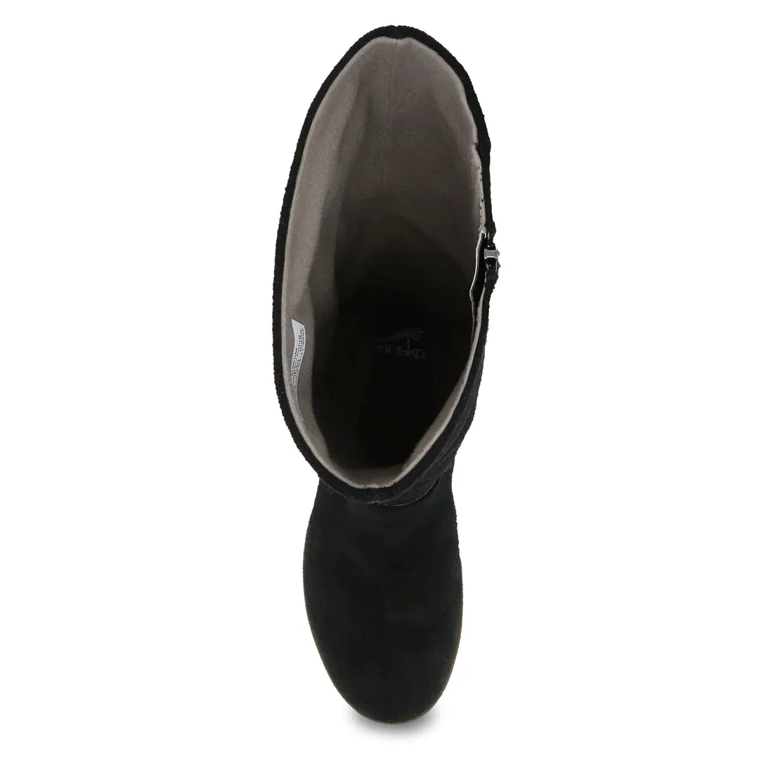 Dansko Dalinda Womens Waterproof Suede Shoes in Black Color