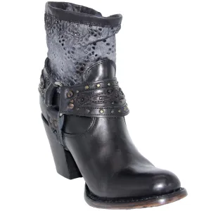 Women's Harness Short Ankle Cowgirl Boot